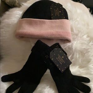 Victoria Secret 💕 beanie and gloves  🧤